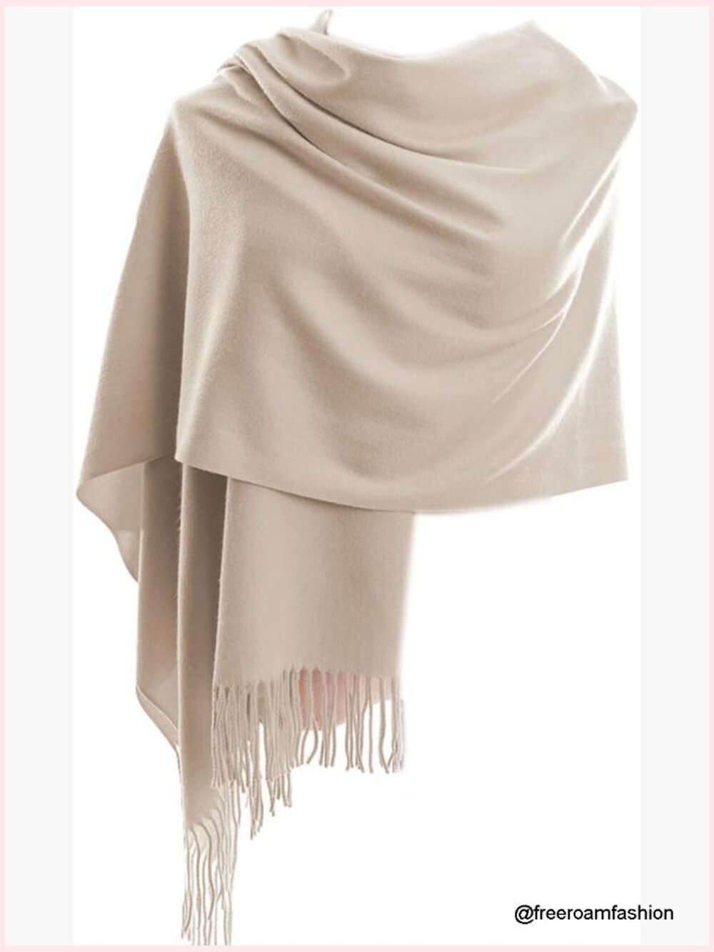 Soft Cashmere Feel Scarf Shawl Wrap Unisex Lightweight Warm